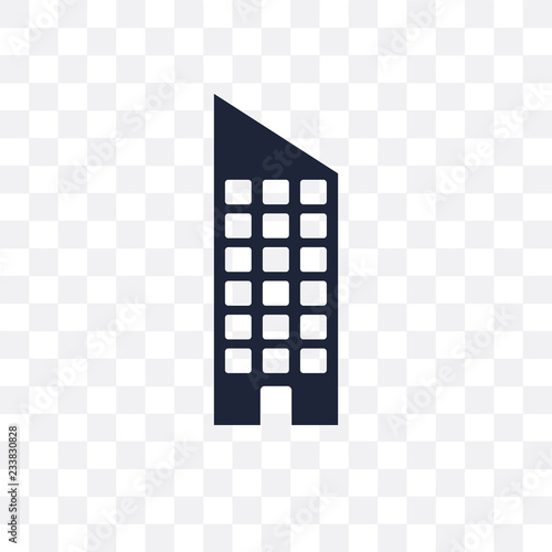 Skyscraper transparent icon. Skyscraper symbol design from Architecture collection.