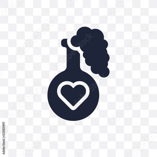 Love Potion transparent icon. Love Potion symbol design from Wedding and love collection.