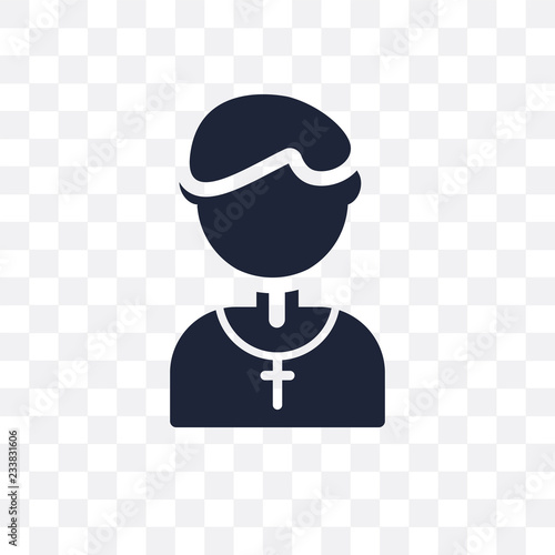 Pastor transparent icon. Pastor symbol design from Wedding and love collection.