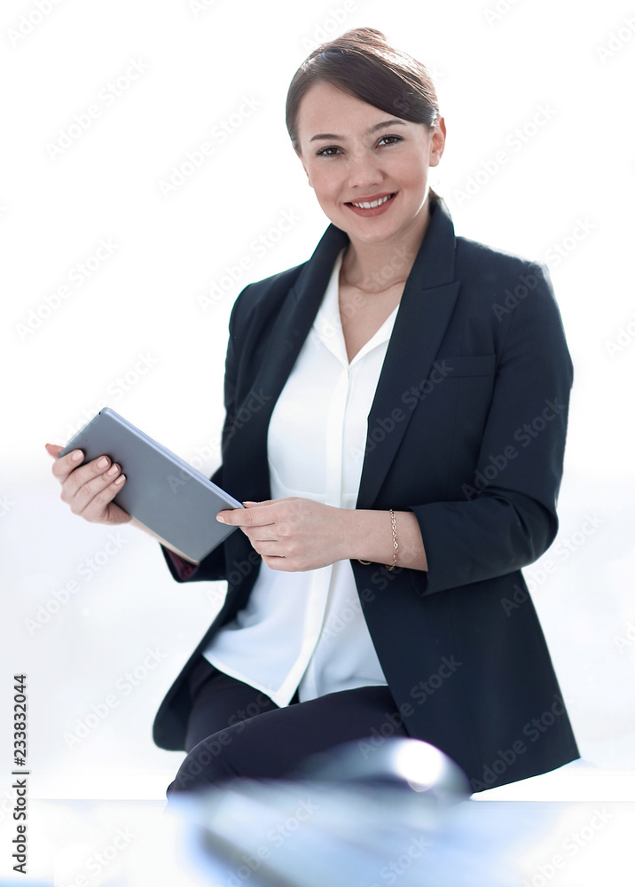 closeup of a successful young business woman closeup of a successful young business woman