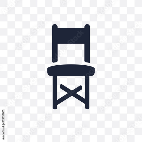 Director chair transparent icon. Director chair symbol design from Cinema collection.