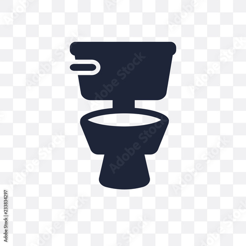 Toilet transparent icon. Toilet symbol design from Cleaning collection.