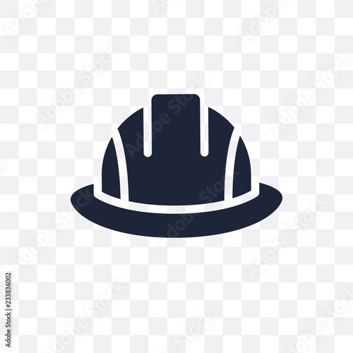 Safety helmet transparent icon. Safety helmet symbol design from Construction collection.