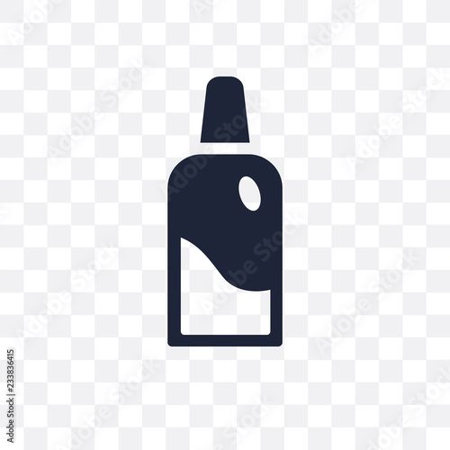 Dentist bottle with liquid transparent icon. Dentist bottle with liquid symbol design from Dentist collection.