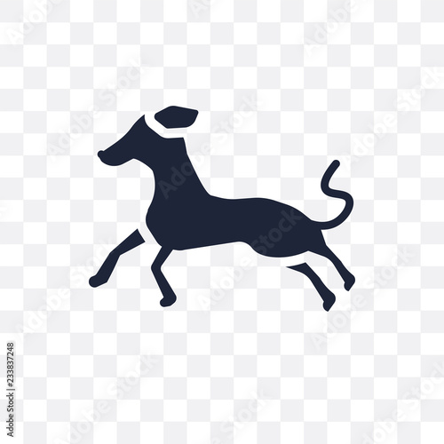 Greyhound dog transparent icon. Greyhound dog symbol design from Dogs collection.