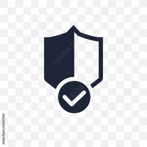 guaranty Shield transparent icon. guaranty Shield symbol design from Ecommerce collection.