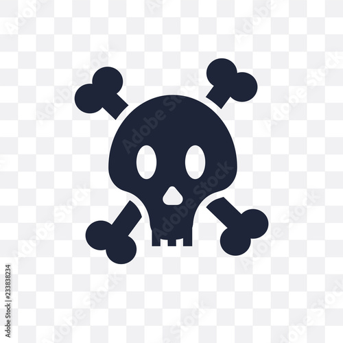 Jolly roger transparent icon. Jolly roger symbol design from Fairy tale collection.