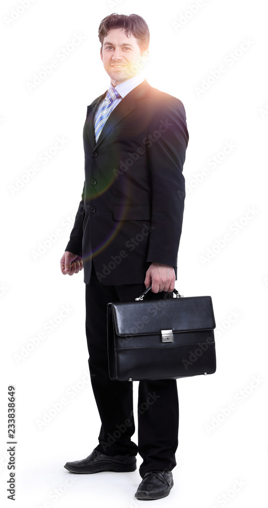 in full growth. portrait of a successful businessman in full growth. portrait of a successful businessman