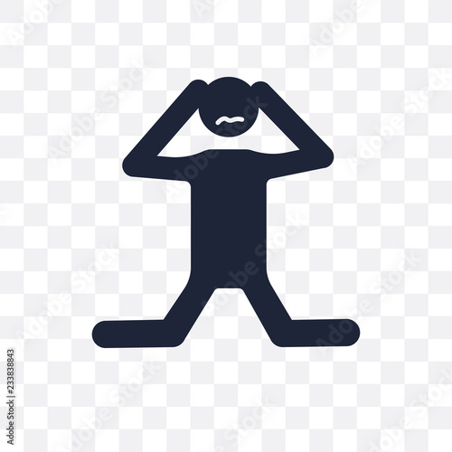 annoyed human transparent icon. annoyed human symbol design from Feelings collection.