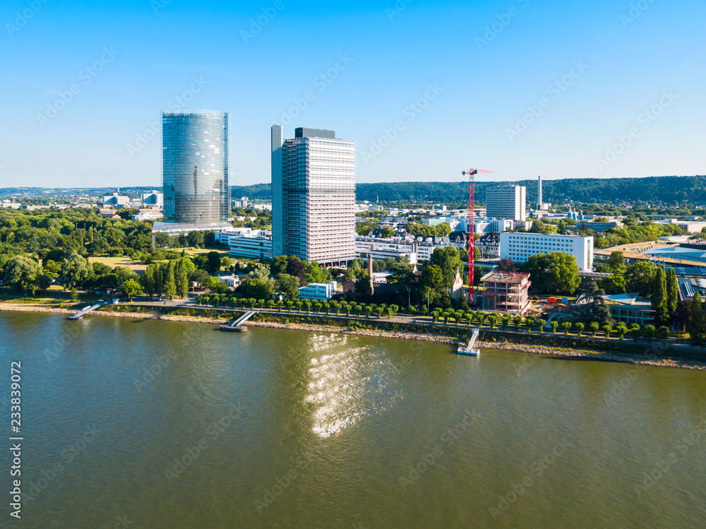 Fototapeta premium Bonn aerial panoramic view, Germany