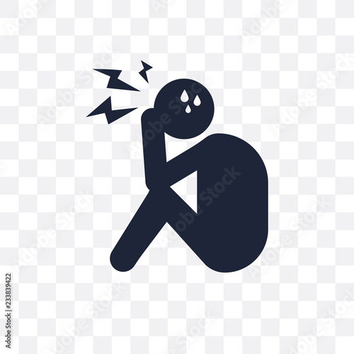 overwhelmed human transparent icon. overwhelmed human symbol design from Feelings collection.