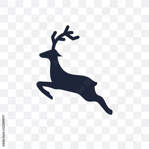 Reindeer transparent icon. Reindeer symbol design from Christmas collection.
