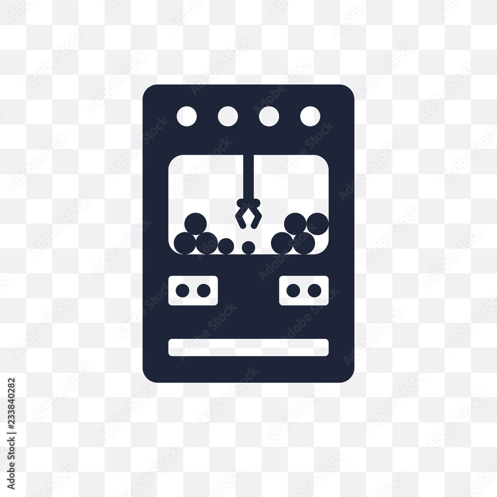 Fotografie Claw machine transparent icon