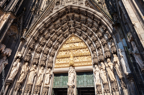 Cologne Cathedral facade details, Germany