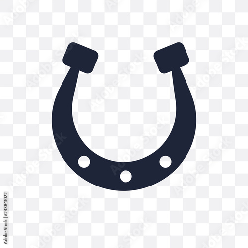 Horseshoe transparent icon. Horseshoe symbol design from Desert collection.