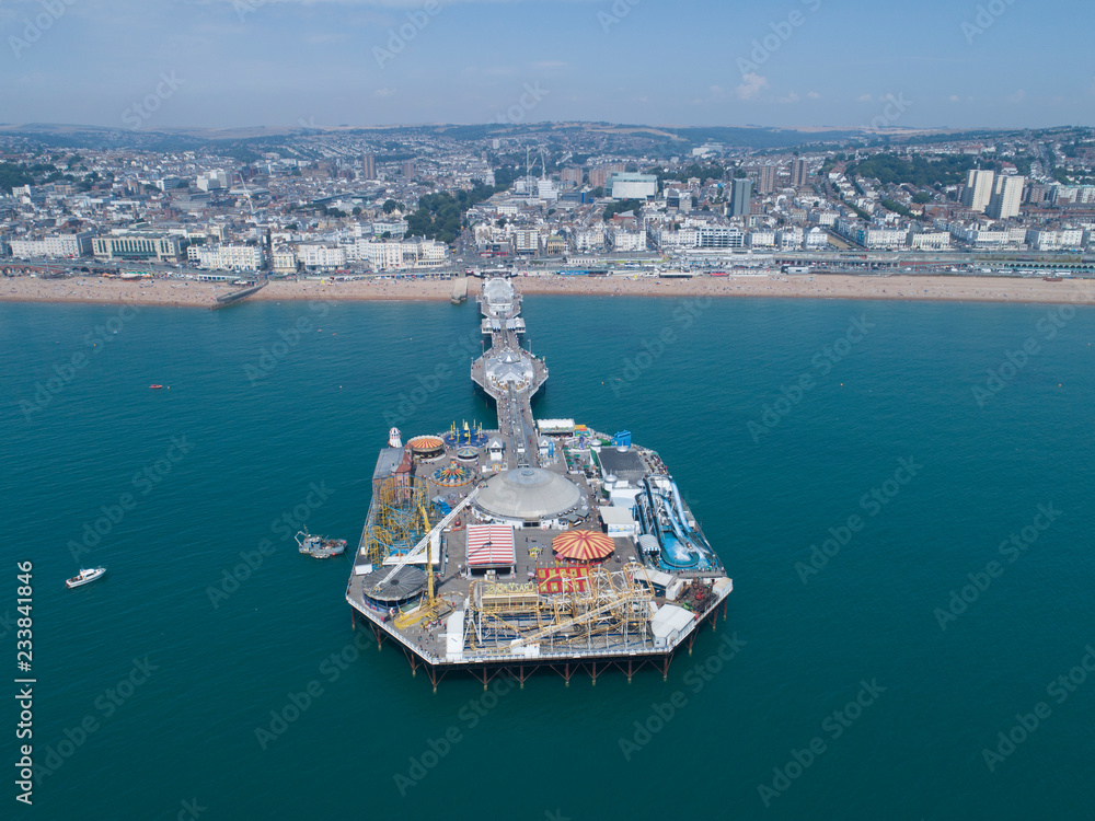 Aerial view of a Pier