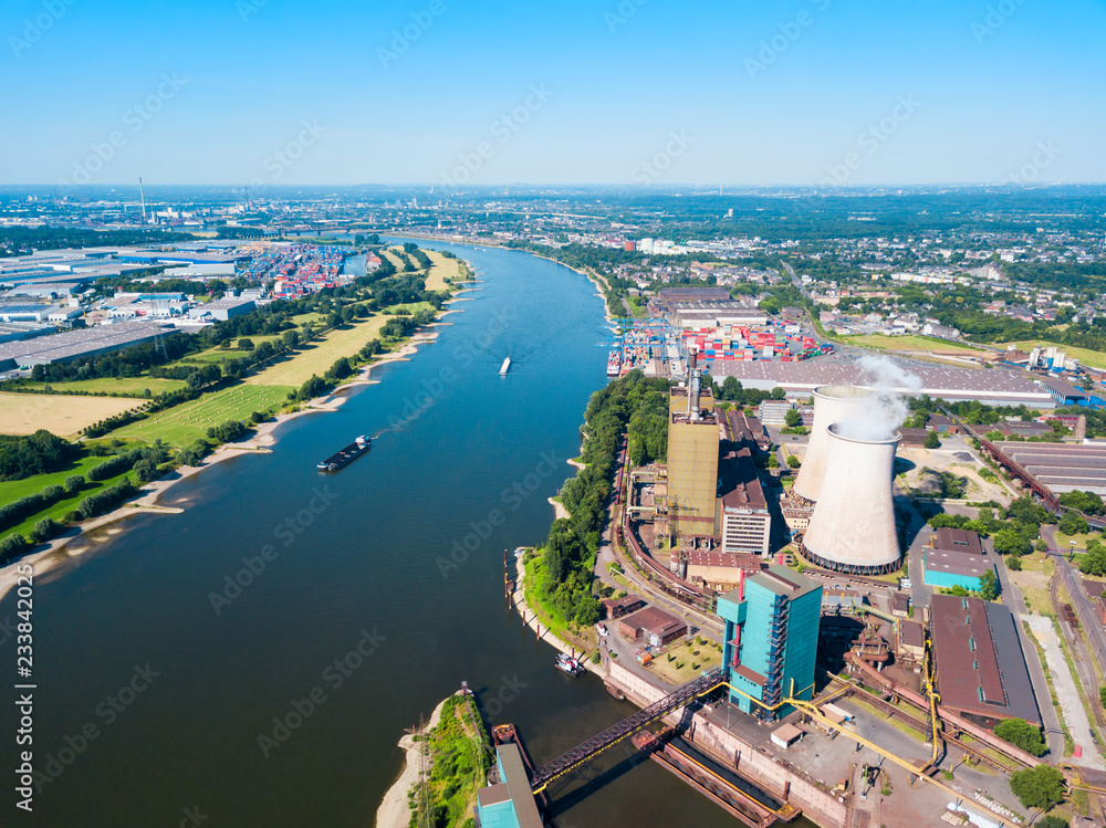 Obraz premium Power plant in Duisburg, Germany