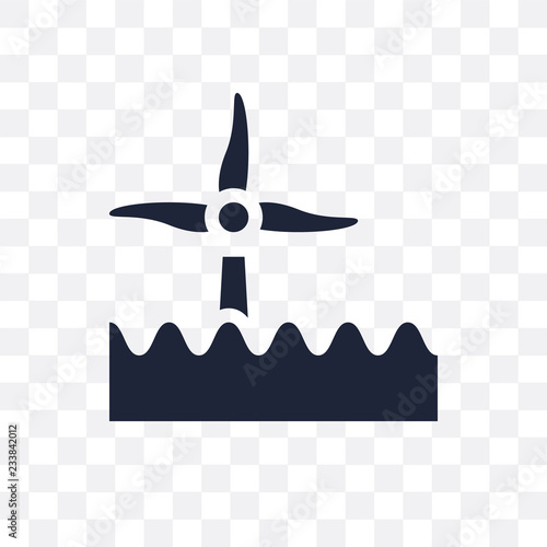 Eolic energy transparent icon. Eolic energy symbol design from Ecology collection.