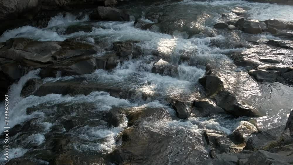 Beautiful small waterfall in forest Beautiful small waterfall in forest