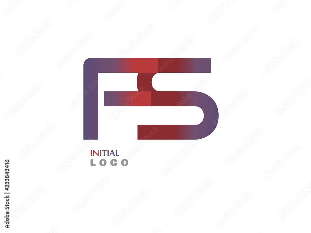 FS Initial Logo for your startup ventur FS Initial Logo for your startup ventur