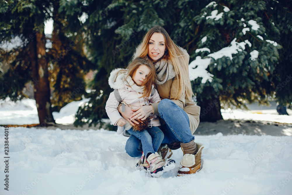 mother with daughter