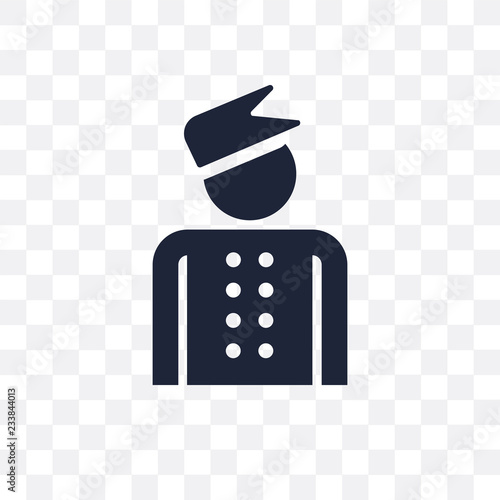 Bellboy transparent icon. Bellboy symbol design from Hotel collection.