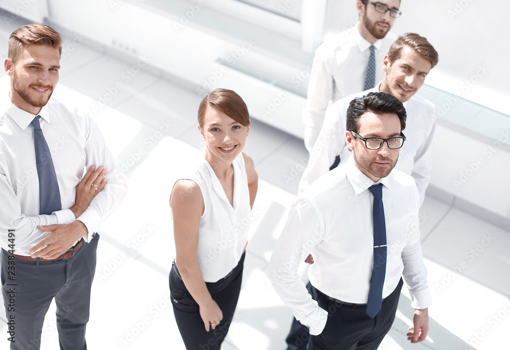 top view.a group of successful young people top view.a group of successful young people