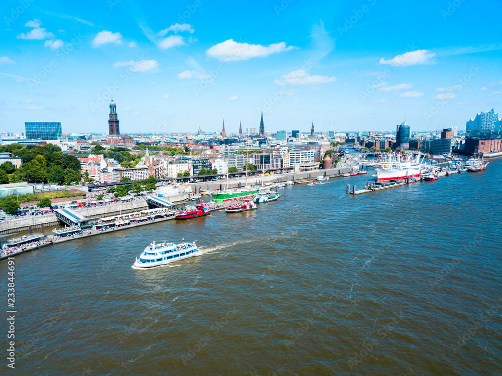 Hamburg city centre view, Germany