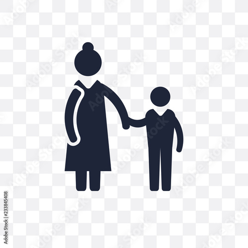Baby sitter transparent icon. Baby sitter symbol design from Professions collection.