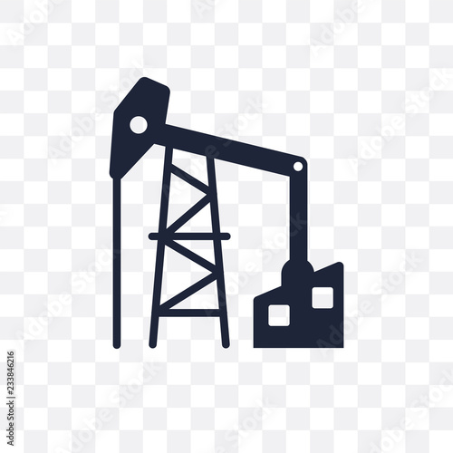 Oilfield transparent icon. Oilfield symbol design from Industry collection.