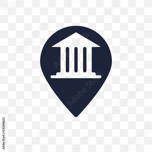 museum Map transparent icon. museum Map symbol design from Museum collection.