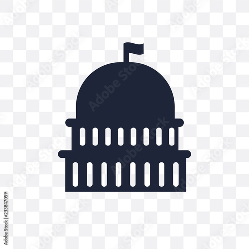 Capitol transparent icon. Capitol symbol design from United states of america collection.