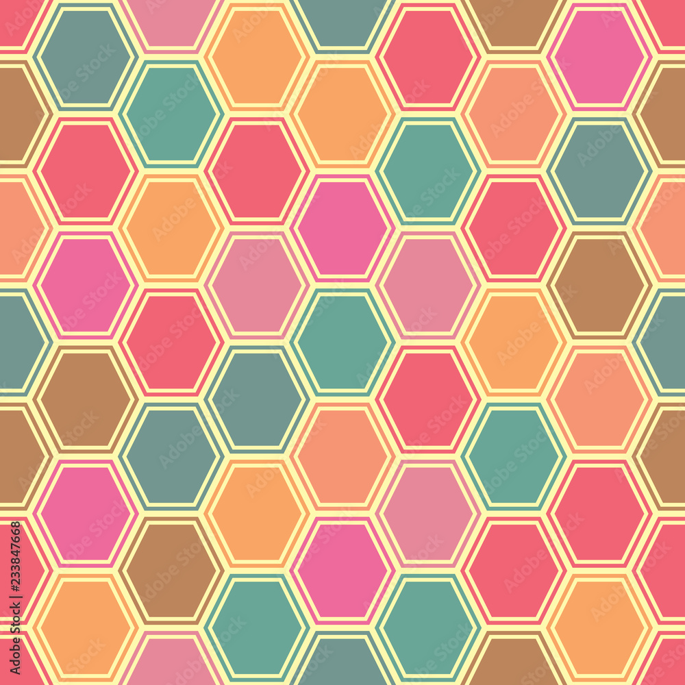 Obraz premium Retro seamless ornamental pattern