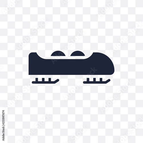 Bobsled transparent icon. Bobsled symbol design from Winter collection.