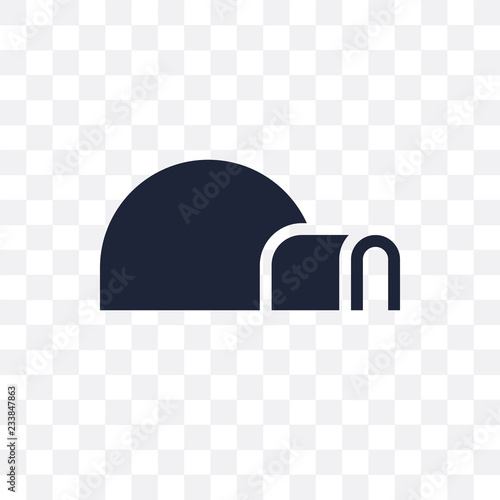 Igloo transparent icon. Igloo symbol design from Winter collection.
