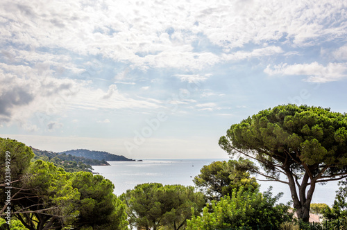 Seacoast of Cap Benat near Le Lavandou and Bormes-les-Mimosas in French Riviera