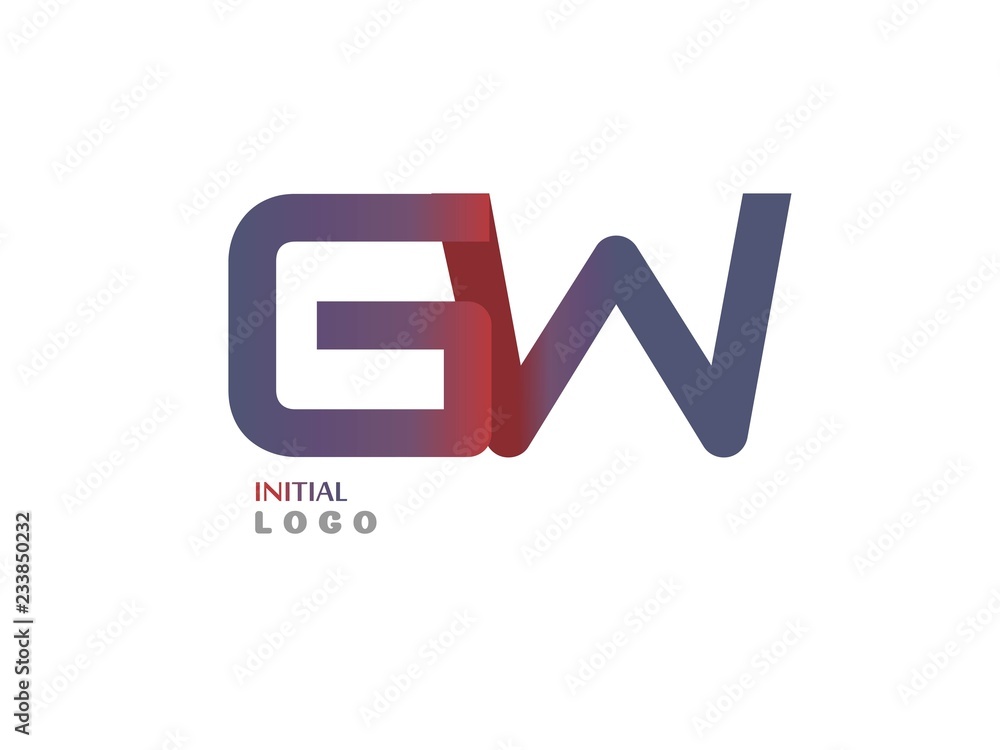 GW Initial Logo for your startup venture GW Initial Logo for your startup venture