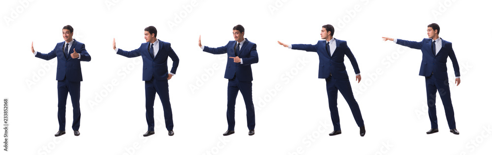 Young businessman isolated on white Young businessman isolated on white