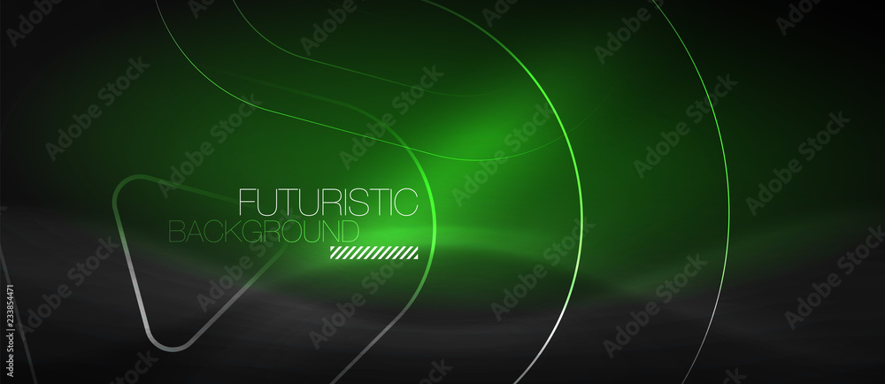 Dark black abstract background with neon colors and lines Dark black abstract background with neon colors and lines