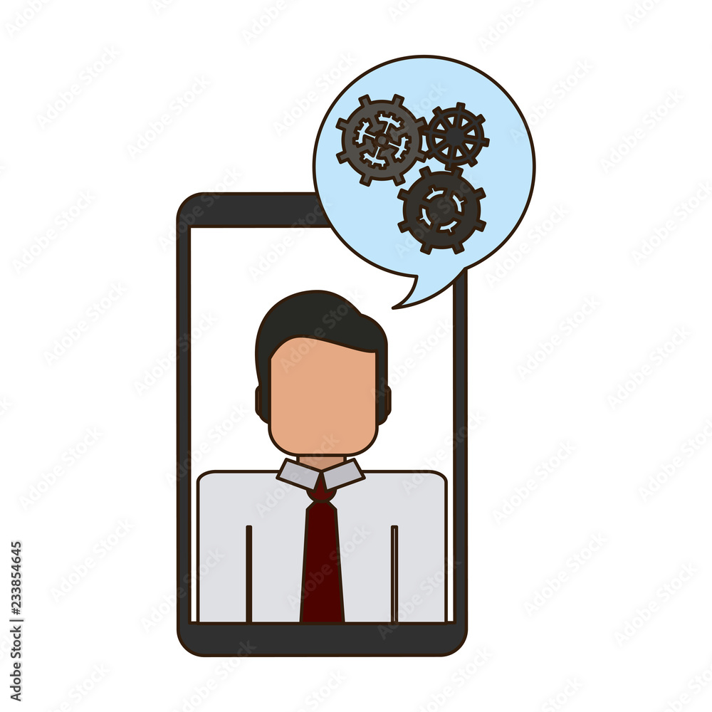 Smartphone business chat Smartphone business chat