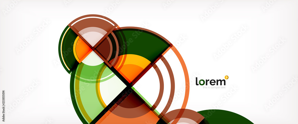 Circle abstract background, bright colorful round geometric shapes Circle abstract background, bright colorful round geometric shapes
