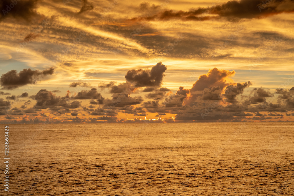 Stunning sunset at Similan islands Thailand