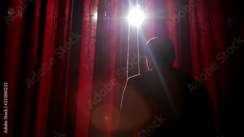 Artist backstage getting ready go out to the audience