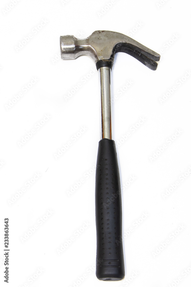 Hammer on a white background. Repairs. Tools for repair Hammer on a white background. Repairs. Tools for repair