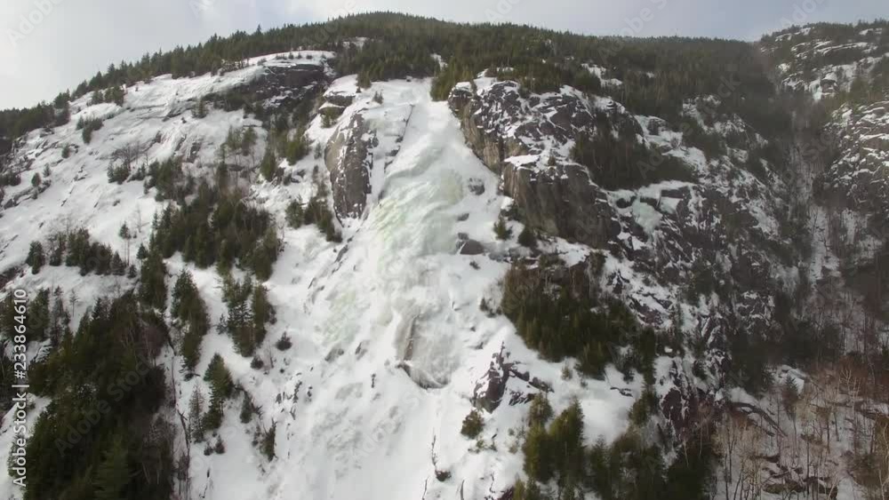 Aerial view of snow in Adirondack Mountains Aerial view of snow in Adirondack Mountains