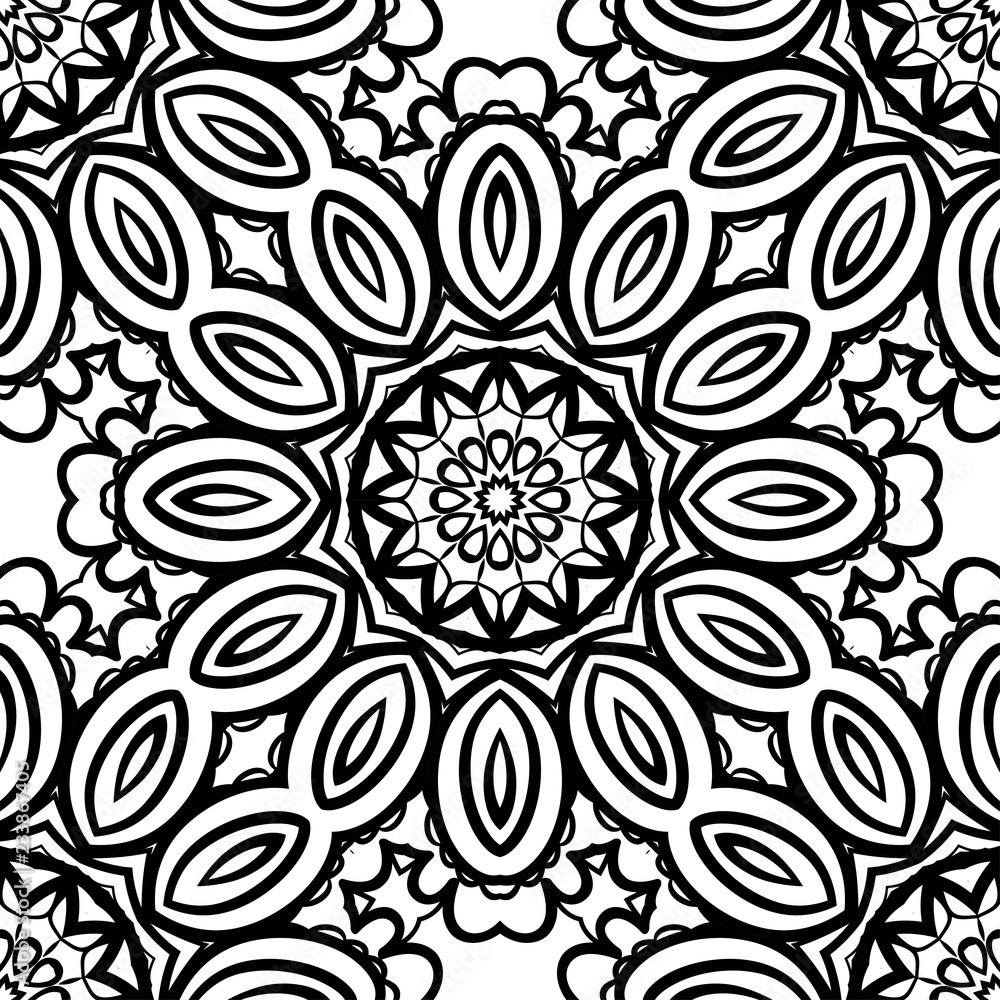 Design of a Geometric Flower seamless Pattern. vector. for wallpaper, flyer, book, brochure. Design of a Geometric Flower seamless Pattern. vector. for wallpaper, flyer, book, brochure.