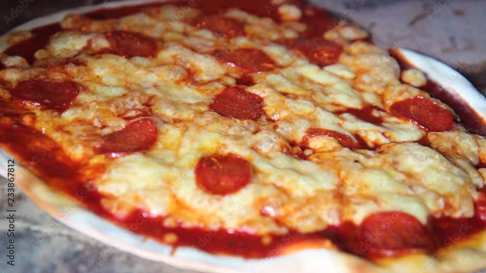 Pizza baking. Delicious pizza. Pizza baking. Delicious pizza.