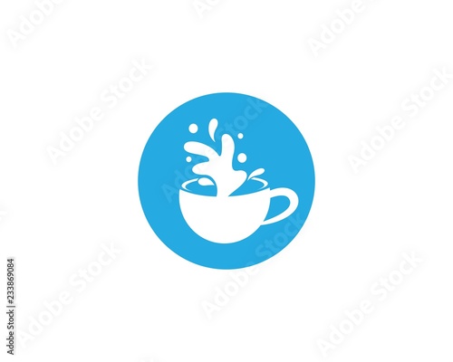 Milk splash logo icon