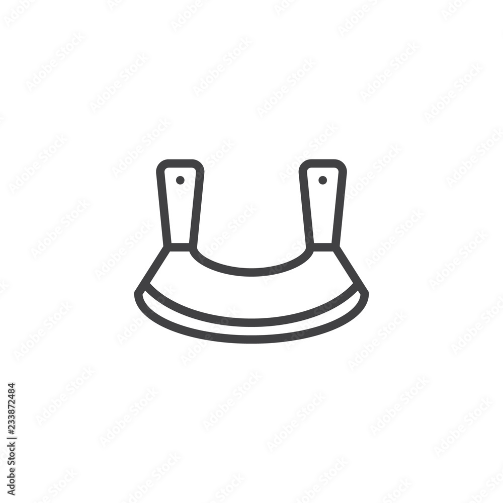 Meat hatchet outline icon. linear style sign for mobile concept and web design. Chopper knife simple line vector icon. Symbol, logo illustration. Pixel perfect vector graphics Meat hatchet outline icon. linear style sign for mobile concept and web design. Chopper knife simple line vector icon. Symbol, logo illustration. Pixel perfect vector graphics