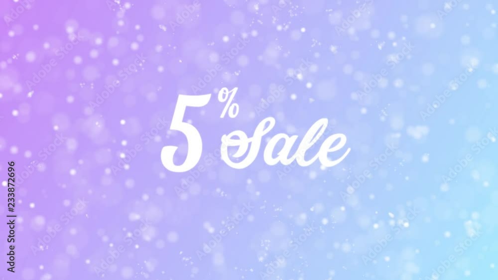 5% Sale Greeting card text with beautiful snow and stars particles background for celebration, wishes, events, messages, holidays, festival. 5% Sale Greeting card text with beautiful snow and stars particles background for celebration, wishes, events, messages, holidays, festival.